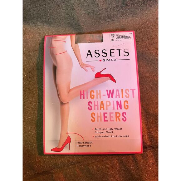 New Assets SPANX High Waist Shaping Sheers Full Length Size 2 Nude - Picture 1 of 4